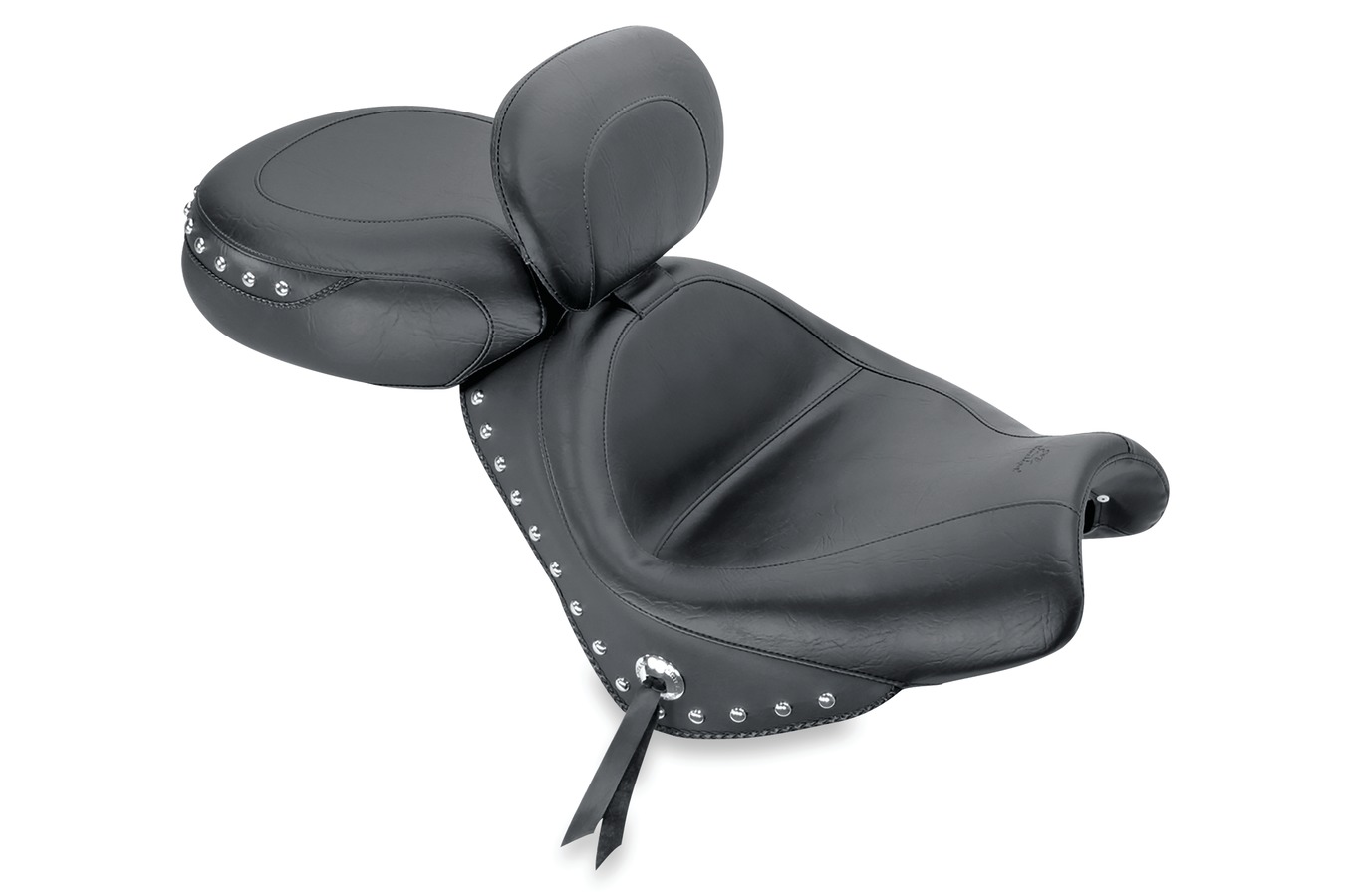 Wide Touring Two-Piece Seat with Driver Backrest for Honda VTX1300C 2004-