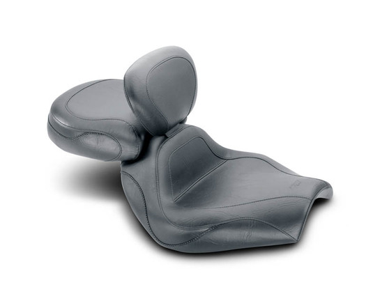 Sport Touring Two-Piece Seat with Driver Backrest for Kawasaki Vulcan 1600 Classic 2003-