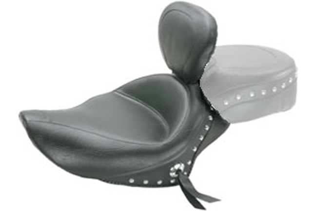Wide Touring Solo Seat with Driver Backrest for Harley-Davidson Sportster 2004-