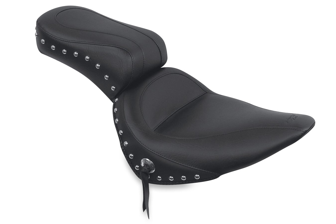 Standard Touring- One-Piece, 2-Up Motorcycle Seat  for Harley-Davidson Softail, Heritage Classic 2007-2017, Deluxe (without standard rack) 2005-2017, Heritage Springer 2000-2003, Springer Classic 2005-2007