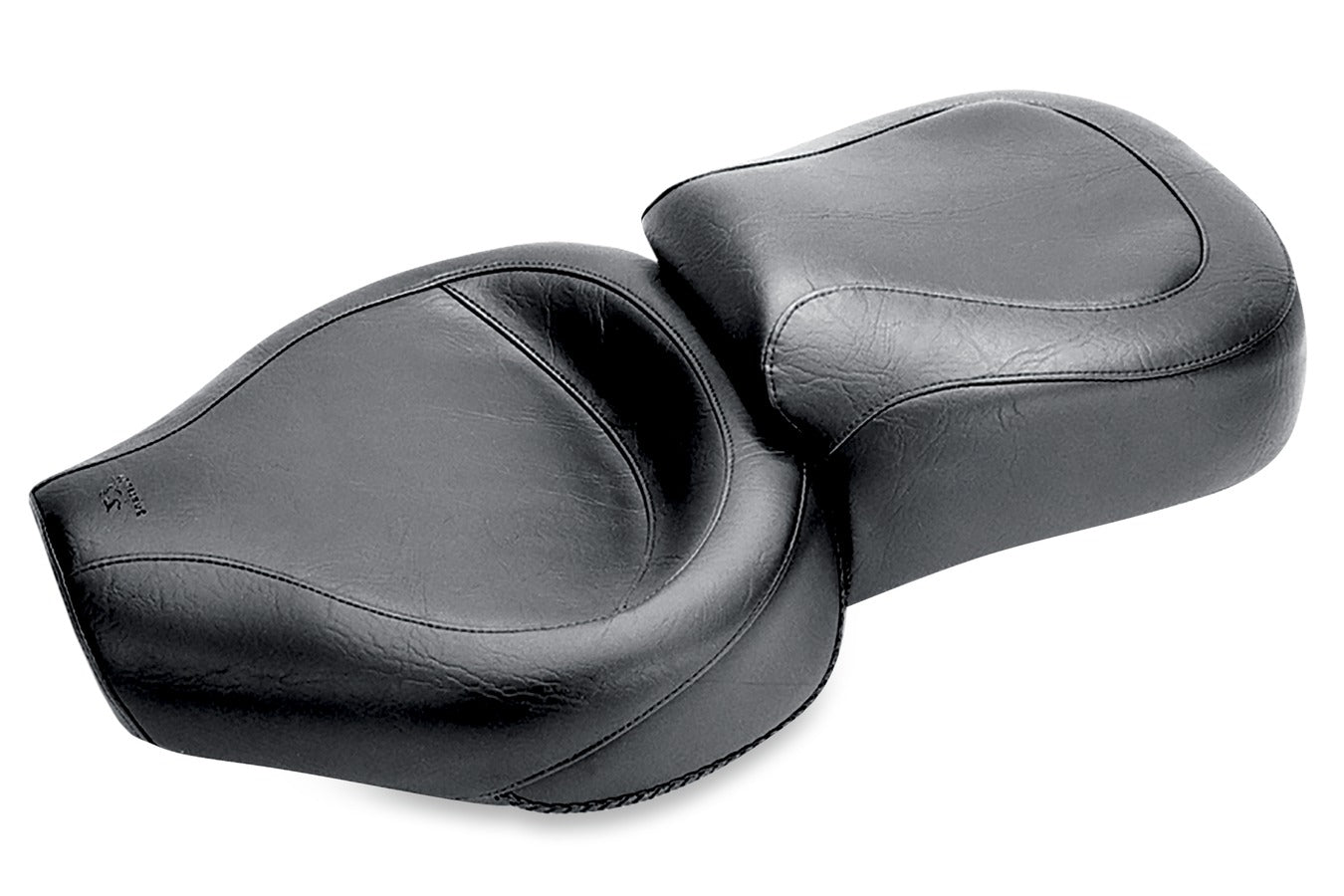 Wide Touring One-Piece, 2-Up Motorcycle Seat for Harley-Davidson Sportster 1982-2003