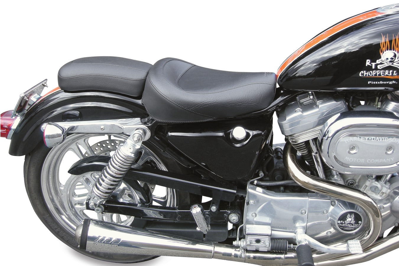Touring Passenger Motorcycle Seat for Harley-Davidson Dyna 2006-2017