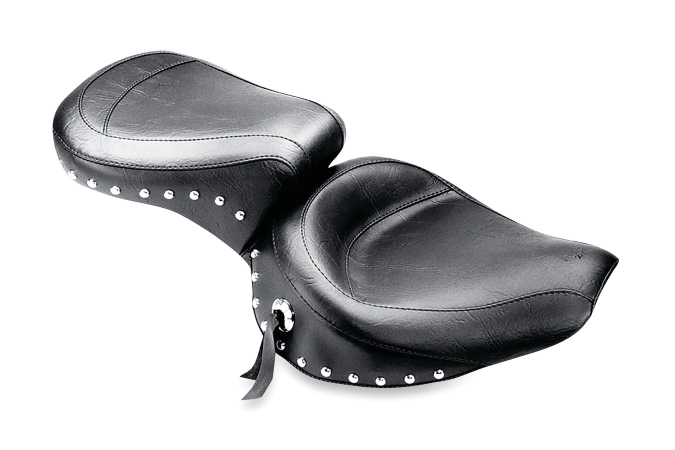 Wide Touring One-Piece, 2-Up Motorcycle Seat for Harley-Davidson FX/FL 1958-1984