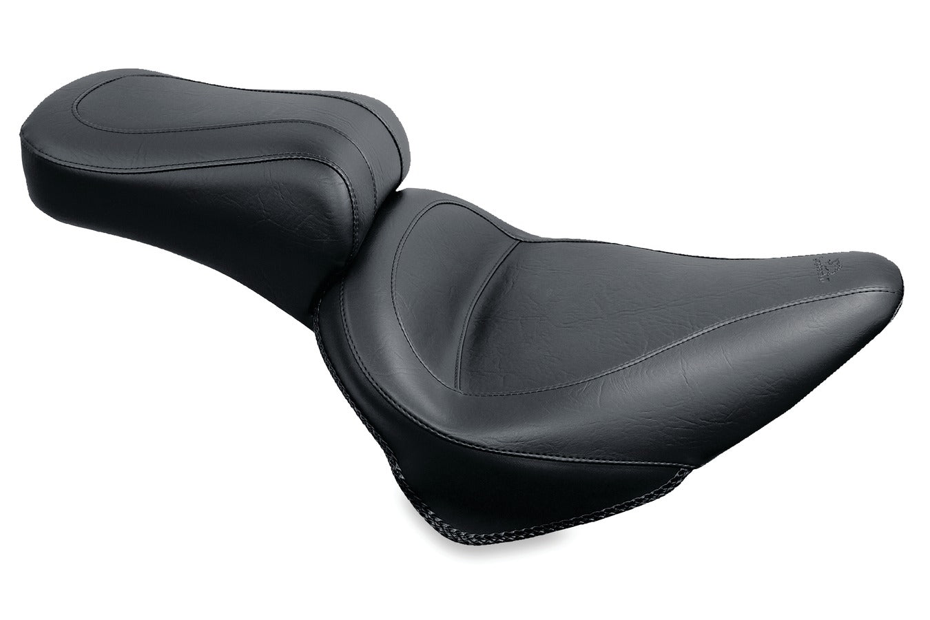 Standard Touring One-Piece, 2-Up Motorcycle Seat for Harley-Davidson Softail 1984-1999
