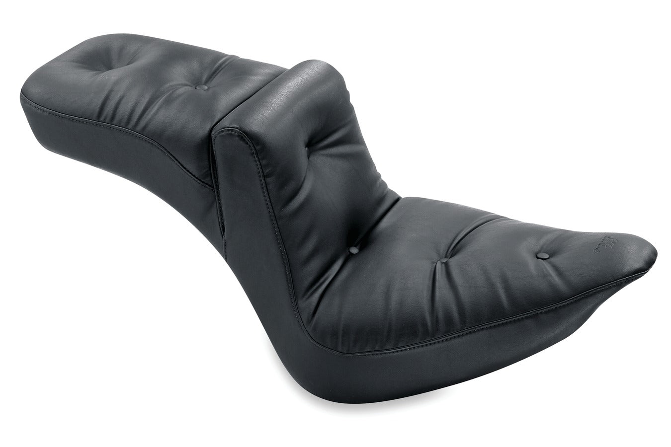 Duke One-Piece, 2-Up Motorcycle Seat for Harley-Davidson Softail Wide Tire 2006-2017 (200mm)