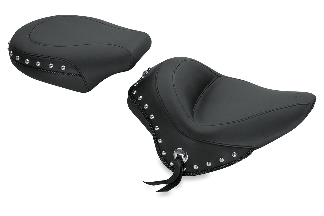 Wide Touring Passenger Motorcycle Seat for Harley-Davidson Blackline 2011-2013, Slim/S 2012-2017