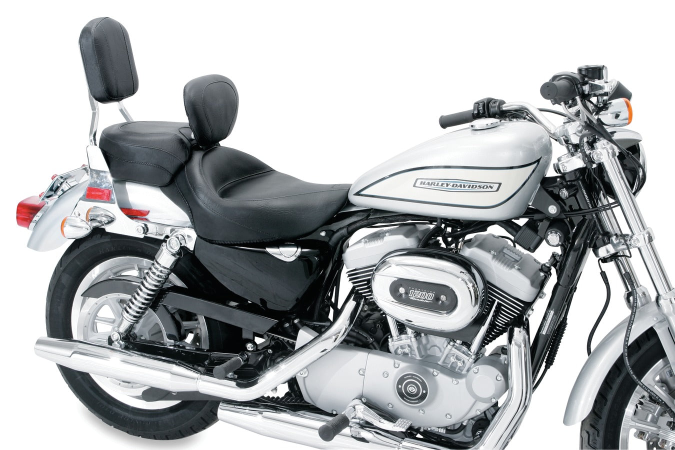 Wide Touring Solo Motorcycle Seat for Harley-Davidson Sportster 2004-2022*