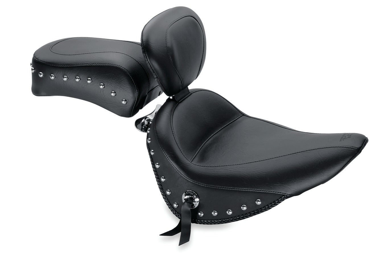 Touring Passenger Motorcycle Seat for Harley-Davidson Softail, Heritage Classic 2007-2017, Deluxe (without standard rack) 2005-2017, Heritage Springer 2000-2003, Springer Classic 2005-2007