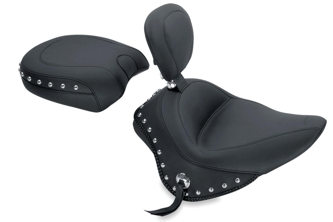 Wide Touring Passenger Motorcycle Seat for Harley-Davidson Blackline 2011-2013, Slim/S 2012-2017