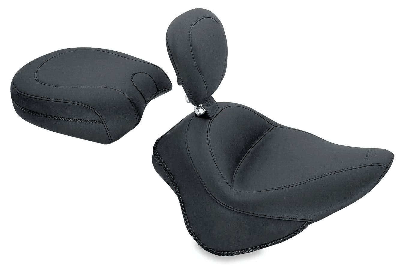 Wide Touring Passenger Motorcycle Seat for Harley-Davidson Blackline 2011-2013, Slim/S 2012-2017