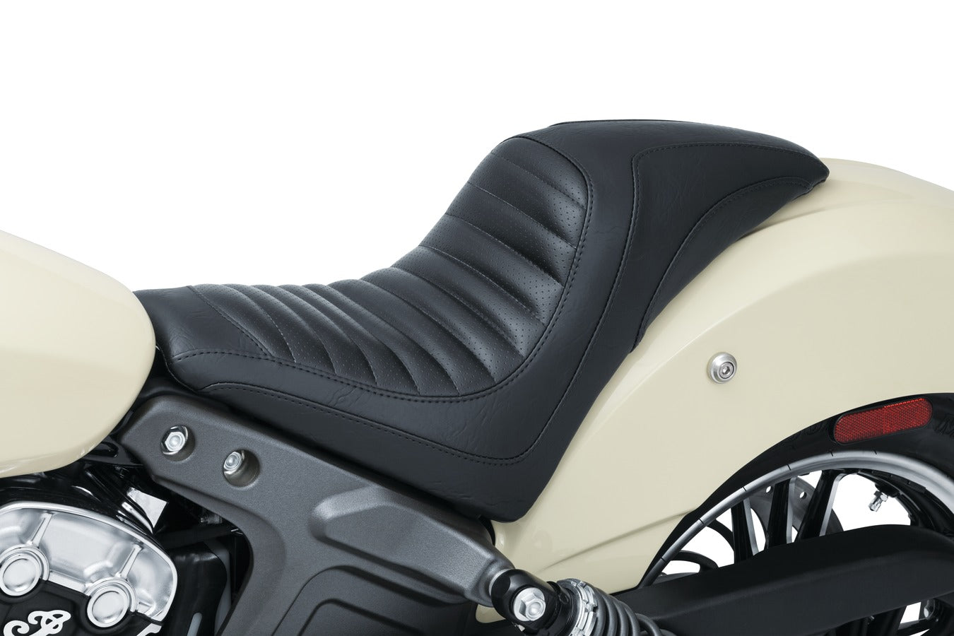 Signature Series Cafe by John Shope One-Piece, 2-Up Motorcycle Seat for Indian Scout 2015-2024