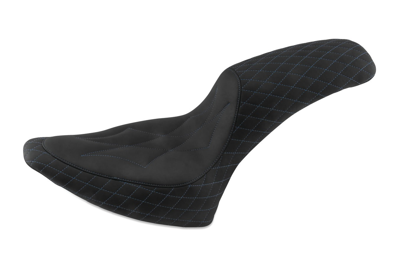 Revere Journey Diamond One-Piece, 2-Up Motorcycle Seat for Harley-Davidson Standard Rear Tire Softail 2000-2017