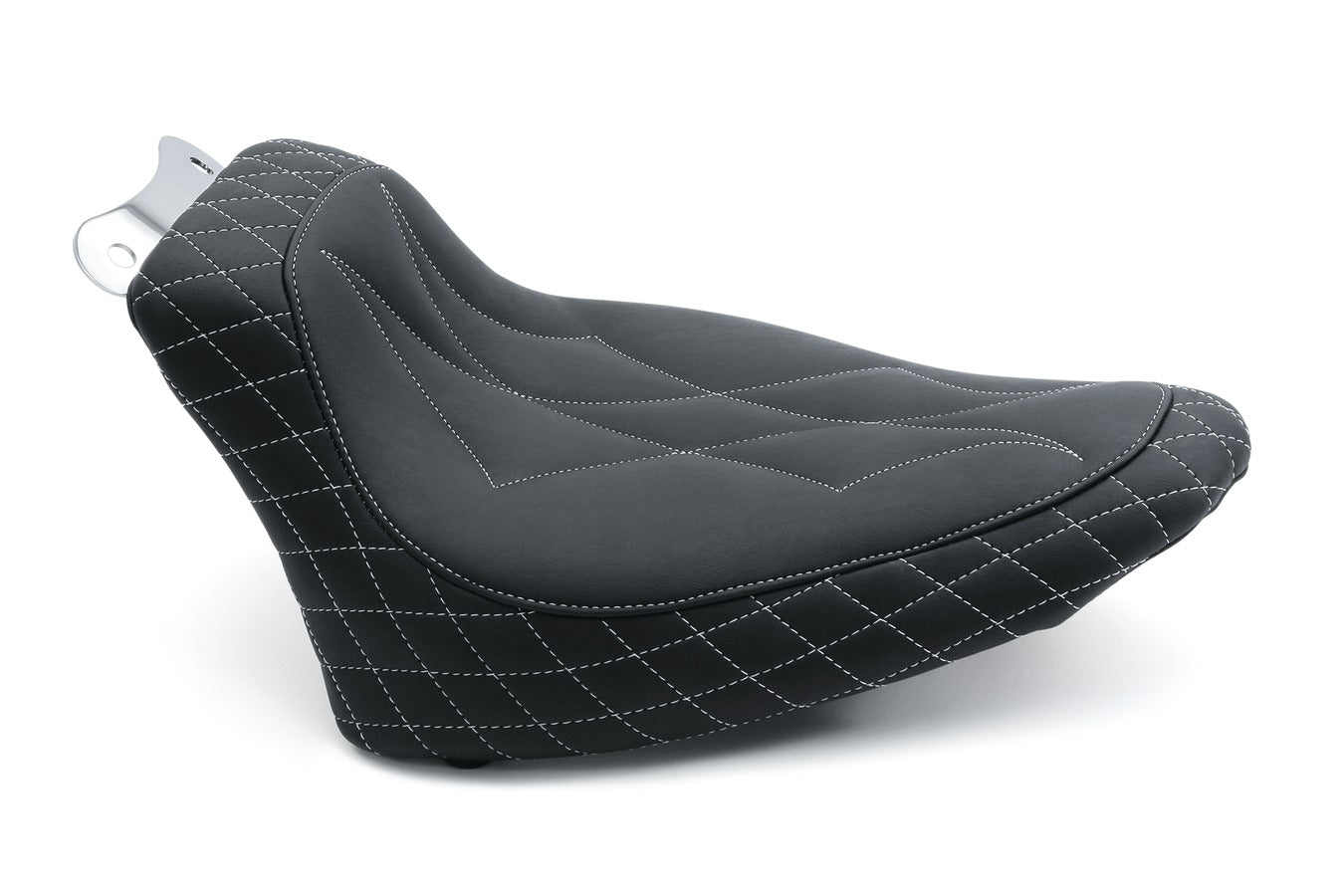 Revere Journey Diamond Solo Motorcycle Seat for Harley-Davidson Standard Rear Tire Softail 2000-2017