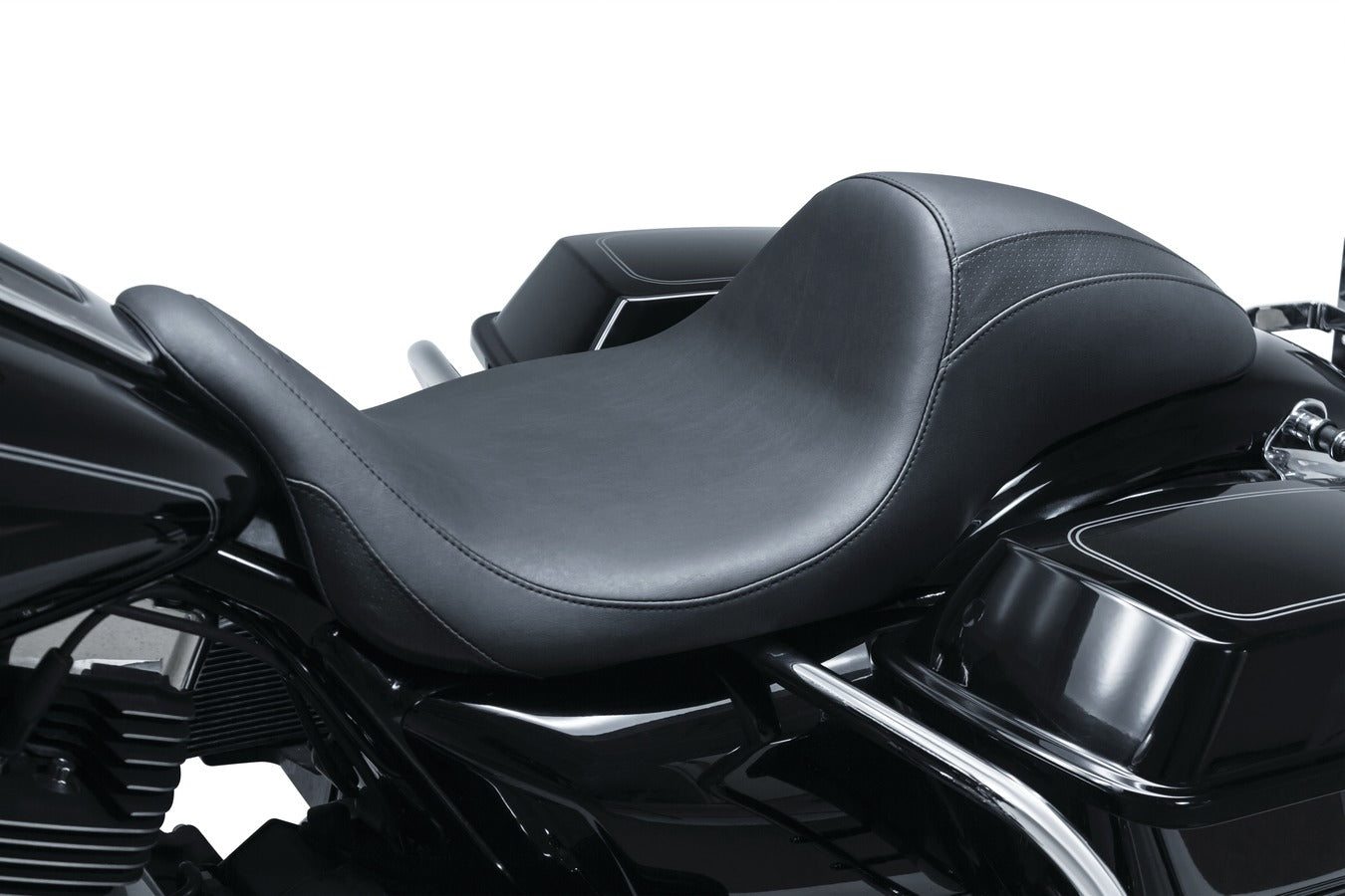 Hightail Fastback™ One-Piece, 2-Up Motorcycle Seat for Harley-Davidson FL Touring 2008-2024*
