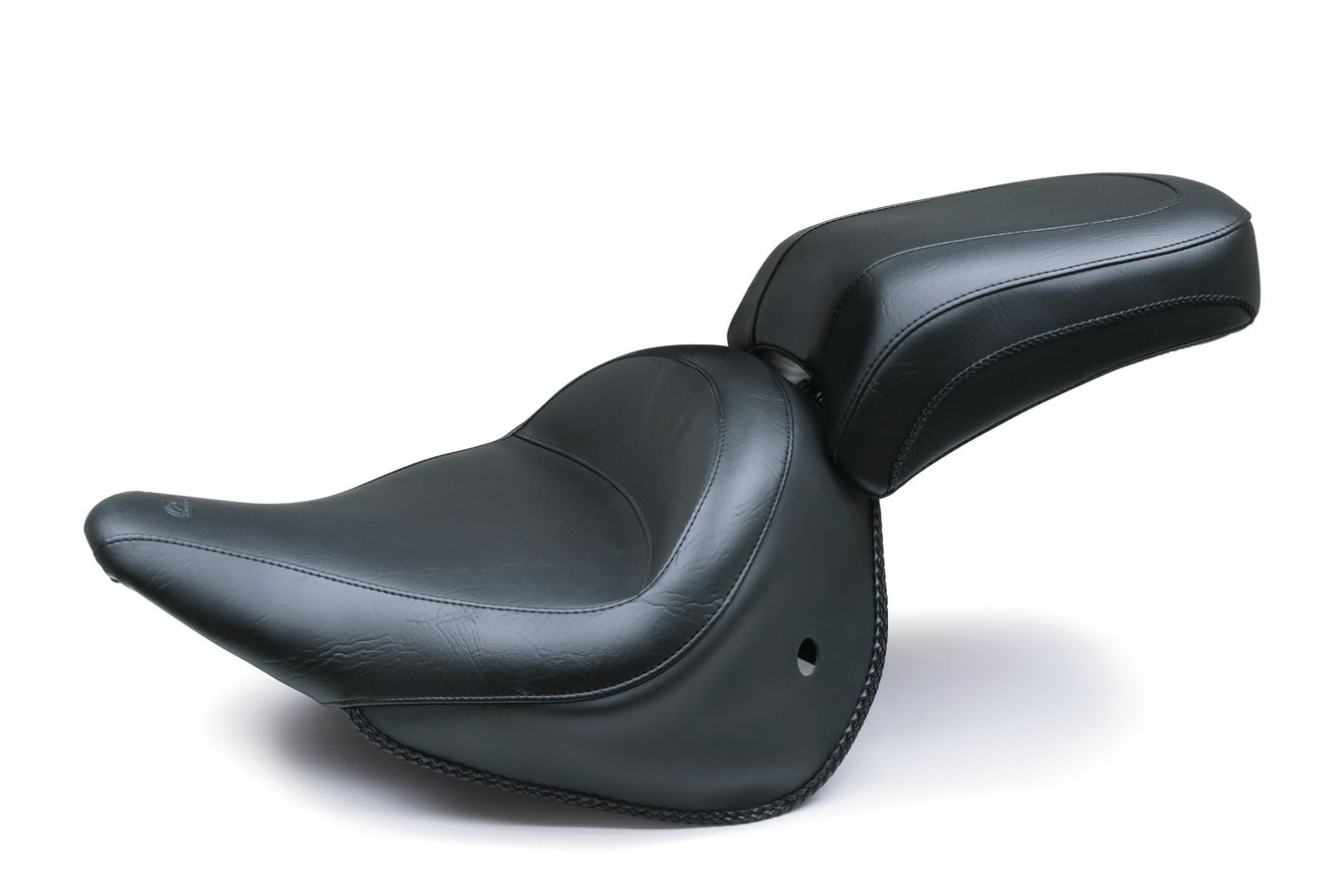 Wide Touring Passenger Motorcycle Seat for Harley-Davidson Deluxe 2005-2017 (With Standard Rack)
