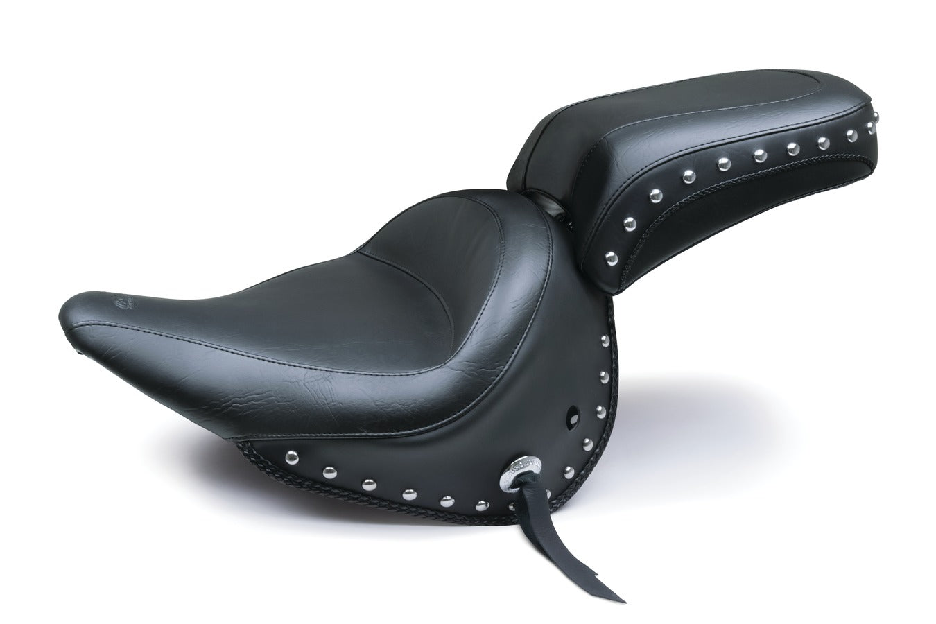 Wide Touring Passenger Motorcycle Seat for Harley-Davidson Deluxe 2005-2017 (With Standard Rack)