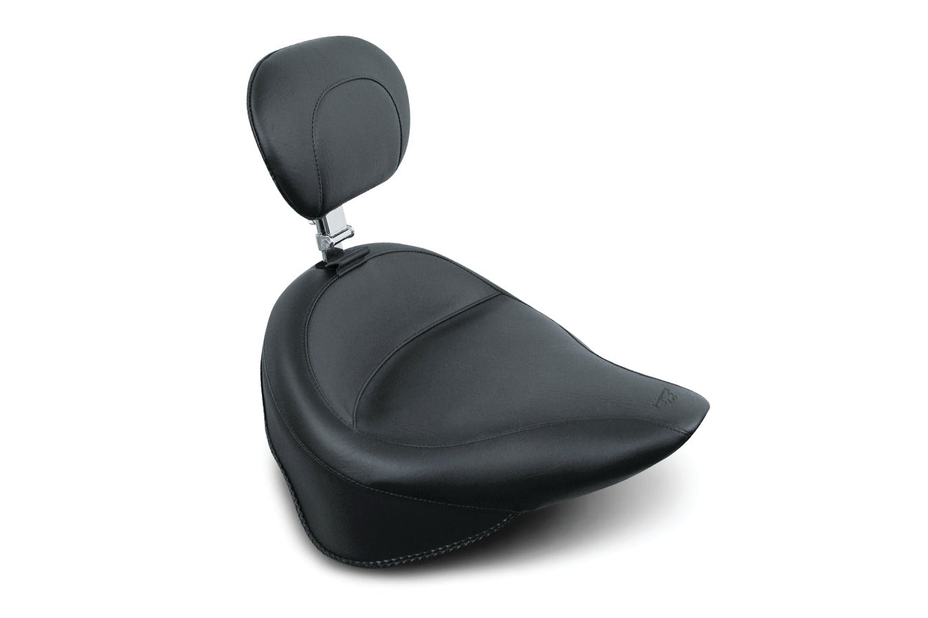 Wide Touring Solo Motorcycle Seat for Harley-Davidson Softail 1984-1999