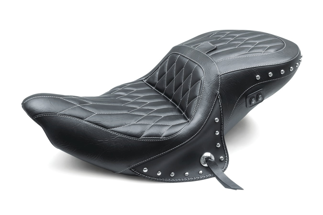Standard Touring with Heat One-Piece, 2-Up Motorcycle Seat for Indian Roadmaster 2015-2024