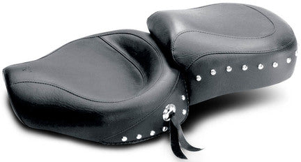 Wide Touring One-Piece, 2-Up Motorcycle Seat for Harley-Davidson Sportster 1982-2003