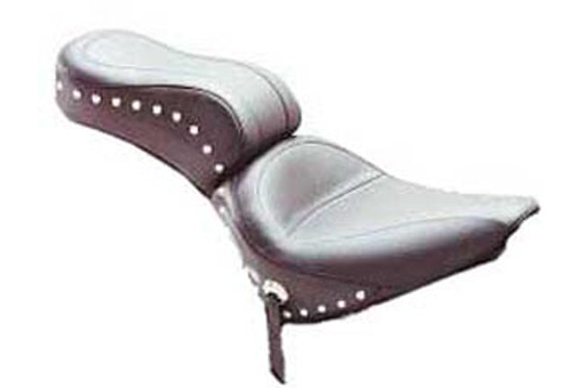 Standard Touring One-Piece, 2-Up Motorcycle Seat for Harley-Davidson Softail 1984-1999