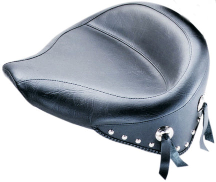 Wide Touring Solo Motorcycle Seat for Harley-Davidson Softail 1984-1999