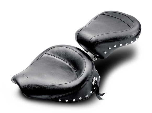 Wide Touring Solo Motorcycle Seat for Harley-Davidson FX/FL 1958-1984