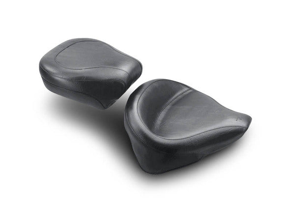 Wide Touring Solo Motorcycle Seat for Harley-Davidson Softail, Heritage Classic 2007-2017, Deluxe (without standard rack) 2005-2017, Heritage Springer 2000-2003, Springer Classic 2005-2007