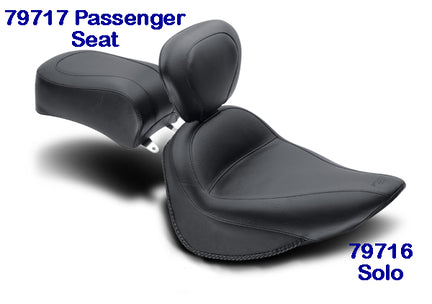 Touring Passenger Motorcycle Seat for Harley-Davidson Heritage Softail 2006, Fat Boy & Heritage Classic 2000-2006, Night Train, Softail Standard, & Springer 2000-2005
