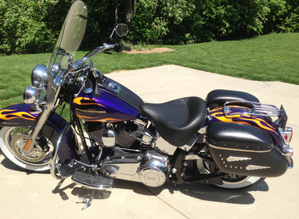 Wide Touring Solo for Harley-Davidson Softail, Heritage Classic 2007-2017, Deluxe (without standard rack) 2005-2017, Heritage Springer 2000-2003, Springer Classic 2005-2007