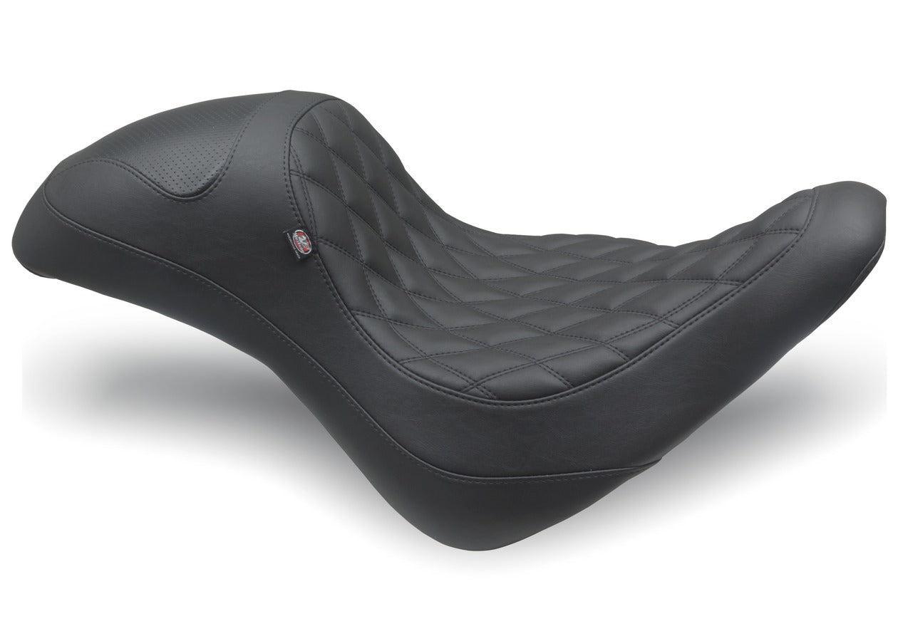 Extreme Fastback One-Piece, 2-Up Motorcycle Seat for Harley-Davidson Fat Boy 2018-2024