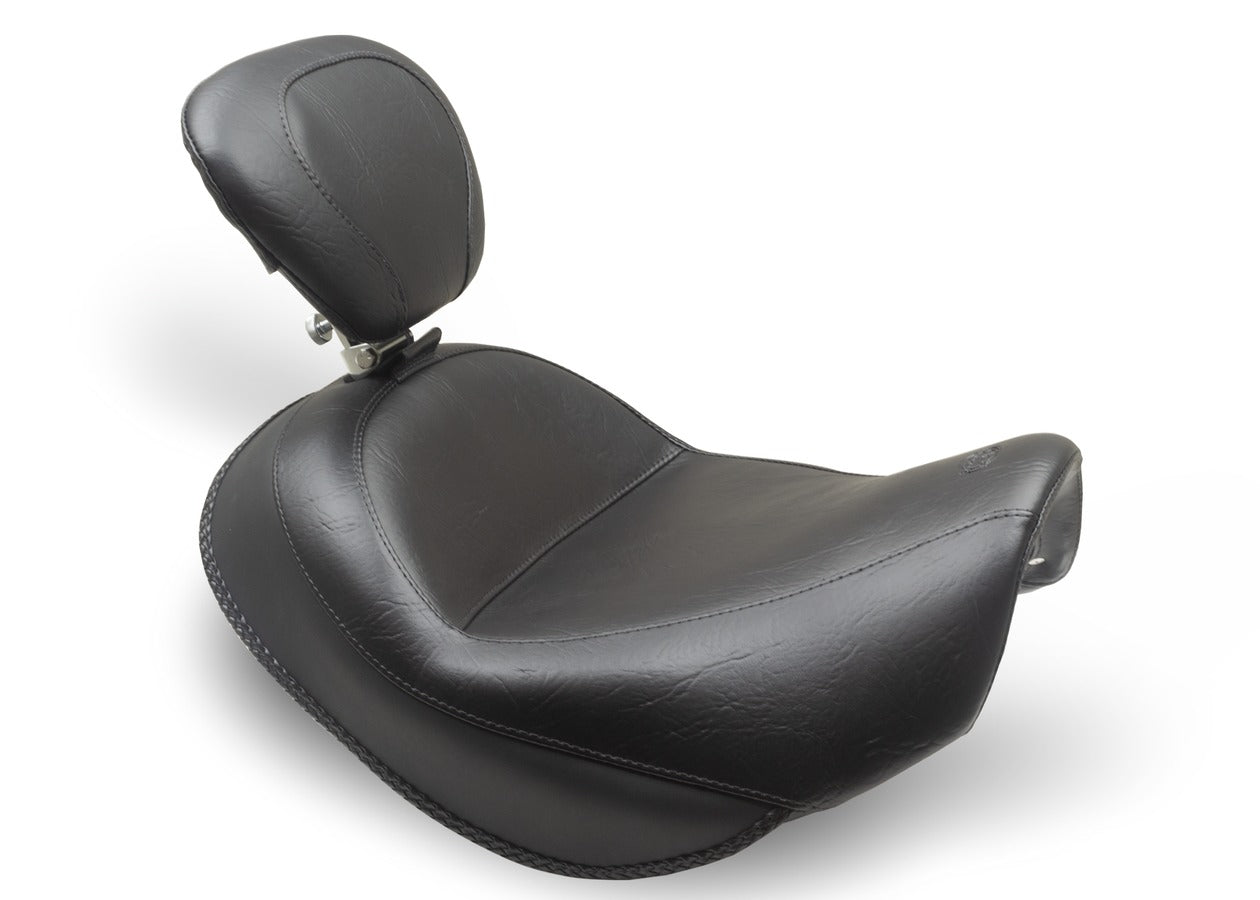 Wide Touring Solo Motorcycle Seat for Suzuki Boulevard C90T, 2015-2019