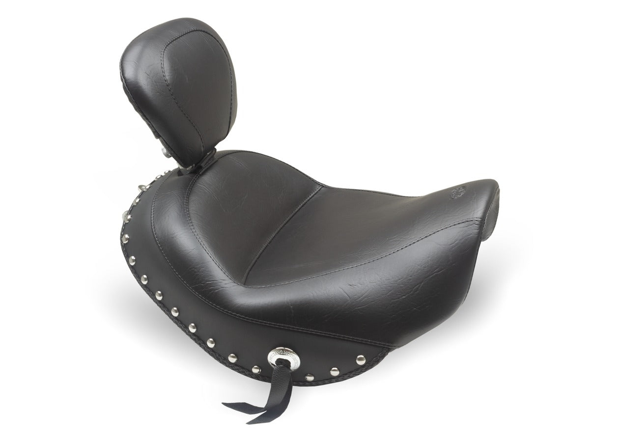 Wide Touring Solo Motorcycle Seat for Suzuki Boulevard C90T, 2015-2019