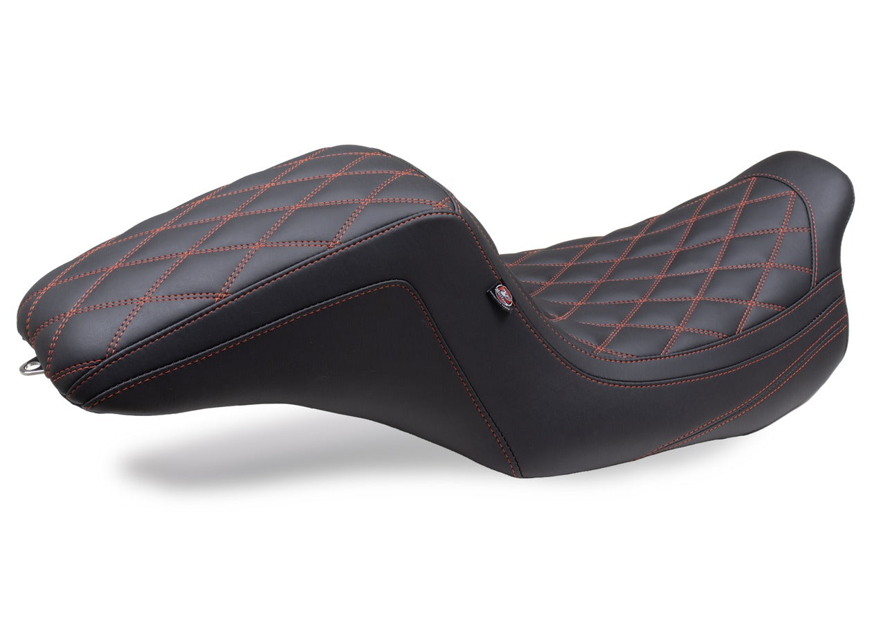 Double Diamond Squareback Motorcycle Seat for Harley Davidson™ FL Touring 2008–2024*