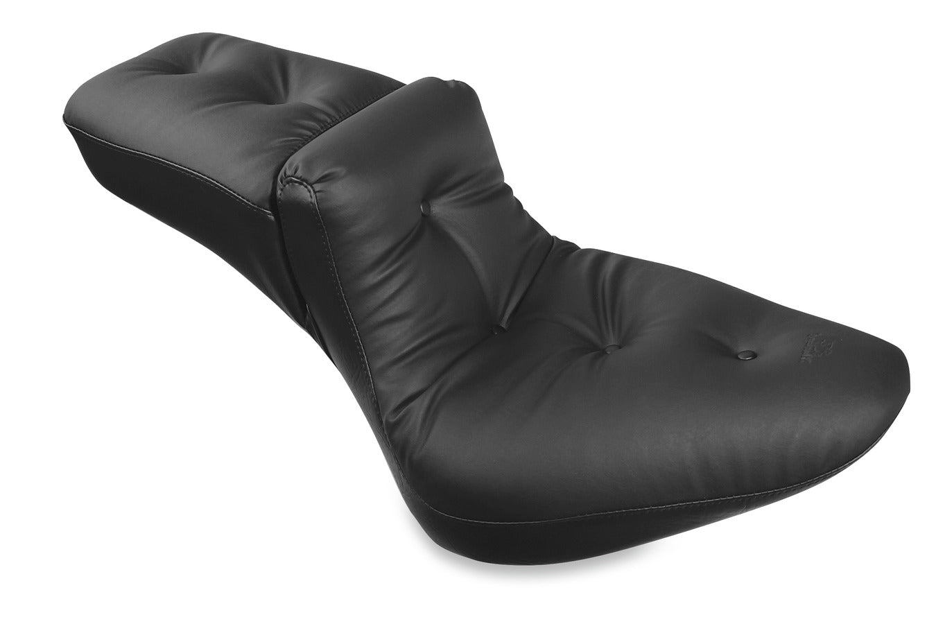Duke Extra Wide One-Piece, 2-Up Motorcycle Seat for Harley-Davidson Heritage Softail 2006, Fat Boy & Heritage Classic 2000-2006, Night Train, Softail Standard, & Springer 2000-2005