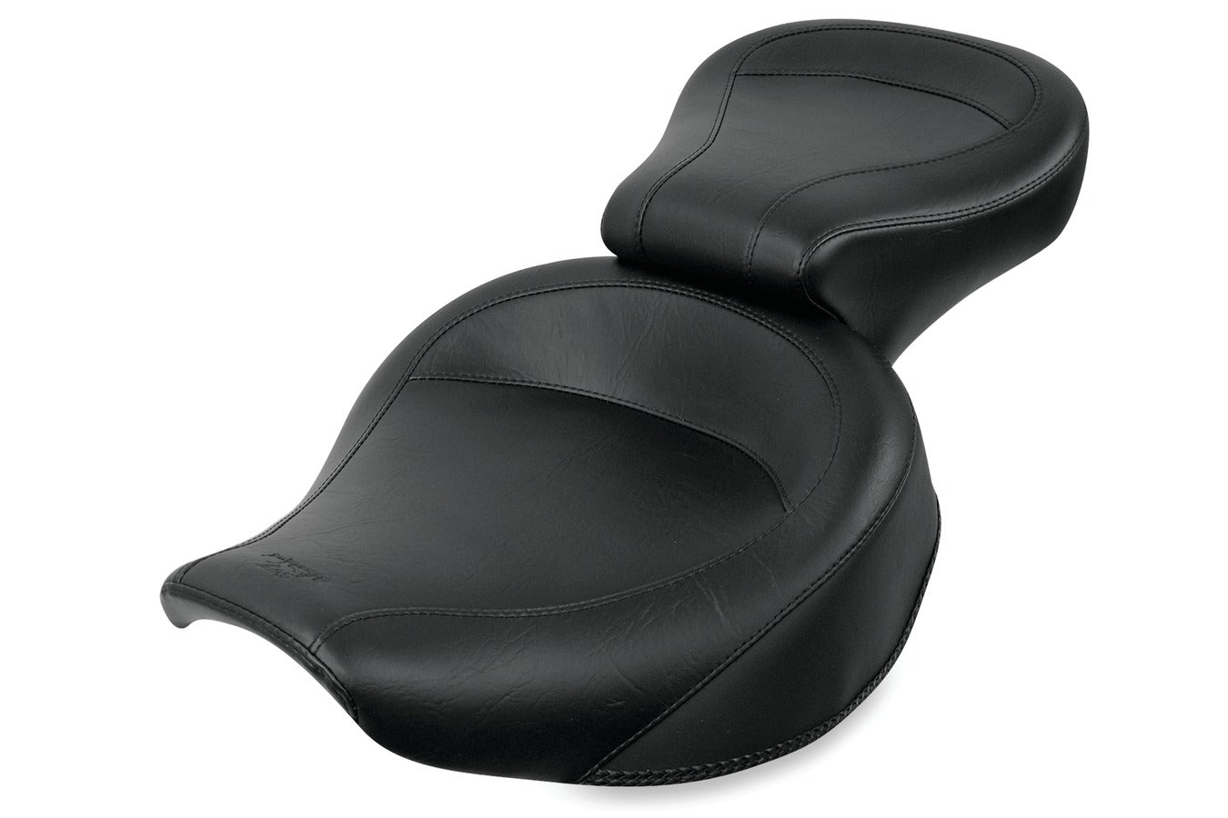 Wide Touring One-Piece, 2-Up Motorcycle Seat for Harley-Davidson FXR 1982-2000