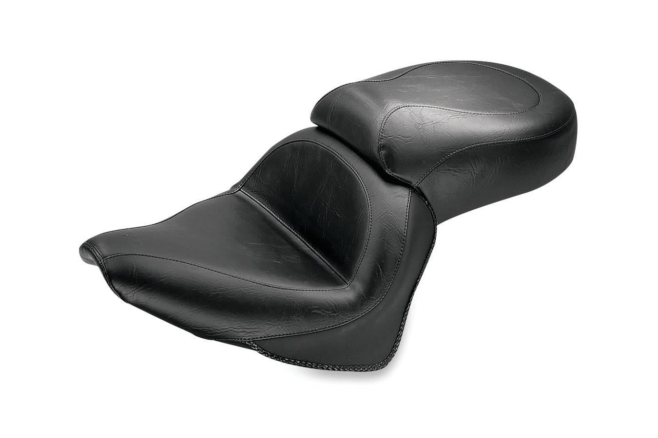 Wide Touring One-Piece, 2-Up Motorcycle Seat for Honda VLX600 Shadow 1999-2007
