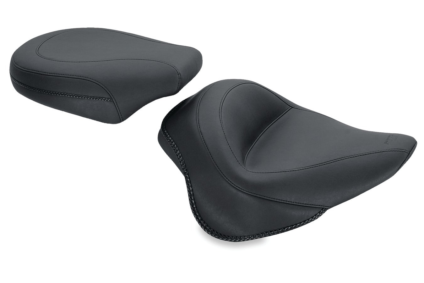 Wide Touring Solo Motorcycle Seat for Harley-Davidson Blackline 2011-2013, Slim/S 2012-2017