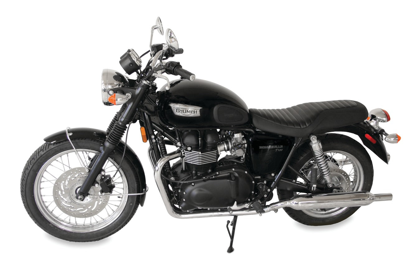 Classic One-Piece, 2-Up Motorcycle Seat for Triumph Bonneville, T100, Scrambler, Thruxton 2001-2015 & SE 2012