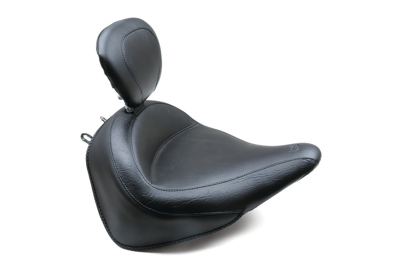 Wide Touring Solo Motorcycle Seat for Harley-Davidson Heritage Classic & Deluxe 2016-2017 (without standard rack)