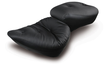 Wide Touring One-Piece, 2-Up Motorcycle Seat for Harley-Davidson Softail, Heritage Classic 2007-2017, Deluxe (without standard rack) 2005-2017, Heritage Springer 2000-2003, Springer Classic 2005-2007