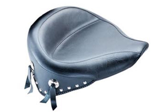 Wide Touring Solo Motorcycle Seat for Harley-Davidson Softail, Heritage Classic 2007-2017, Deluxe (without standard rack) 2005-2017, Heritage Springer 2000-2003, Springer Classic 2005-2007