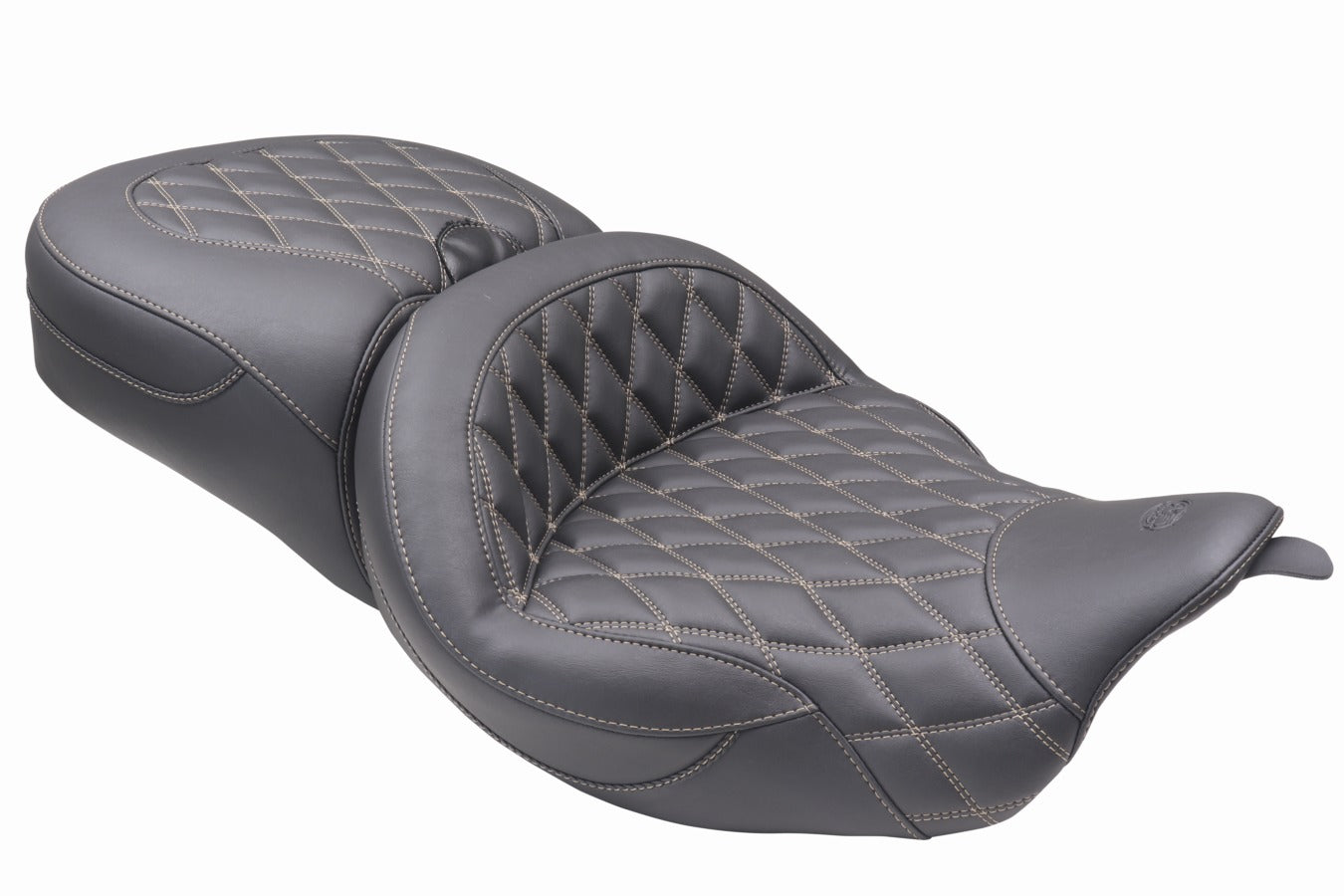 Double Diamond Super Touring Motorcycle Seat for Harley-Davidson FL Touring 2008–2023* 2024 Road King Special, Road Glide, Limited Ultra, Limited Tri Glide Ultra