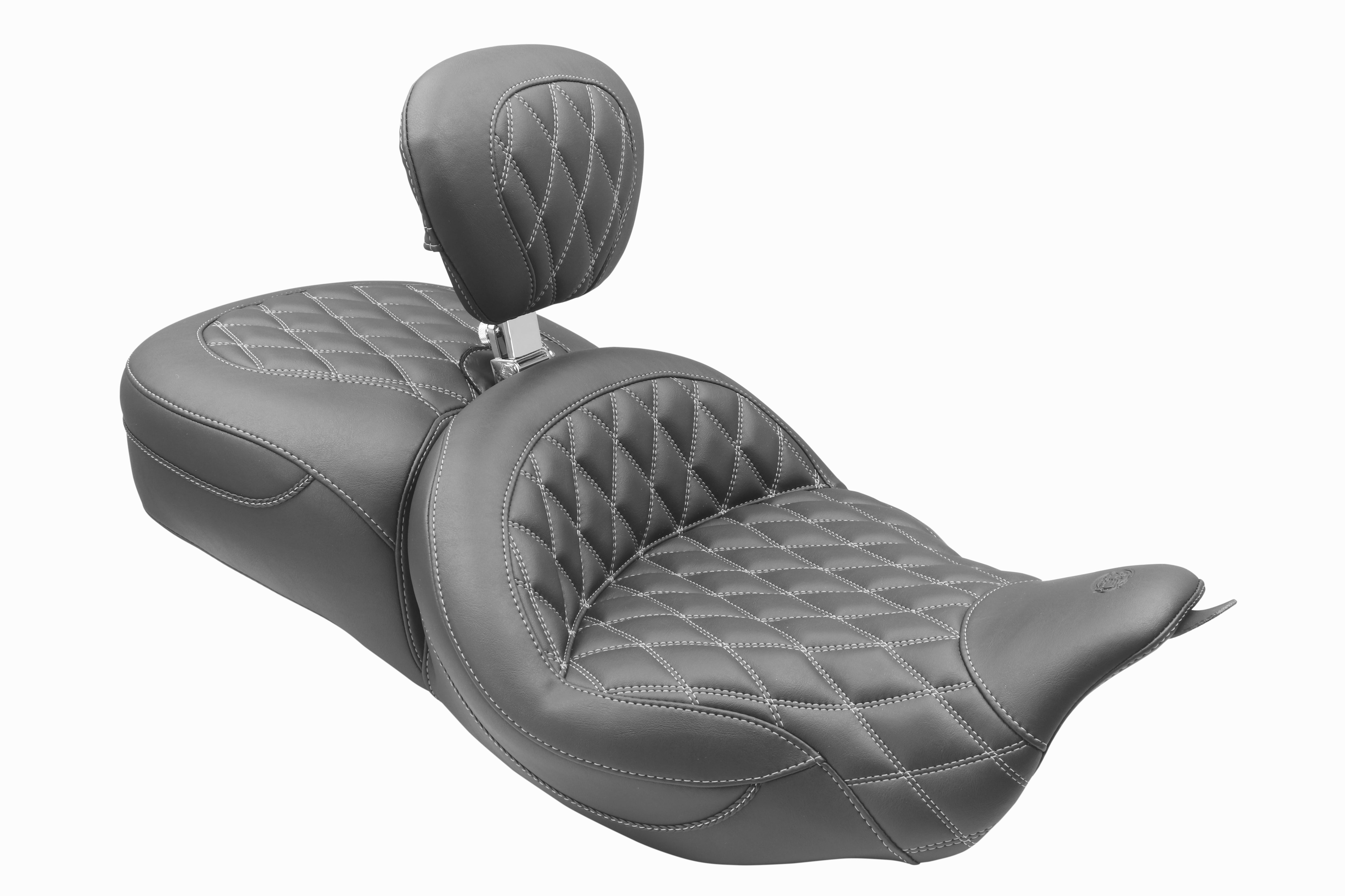 Double Diamond Super Touring Motorcycle Seat for Harley-Davidson FL Touring 2008–2023* 2024 Road King Special, Road Glide, Limited Ultra, Limited Tri Glide Ultra