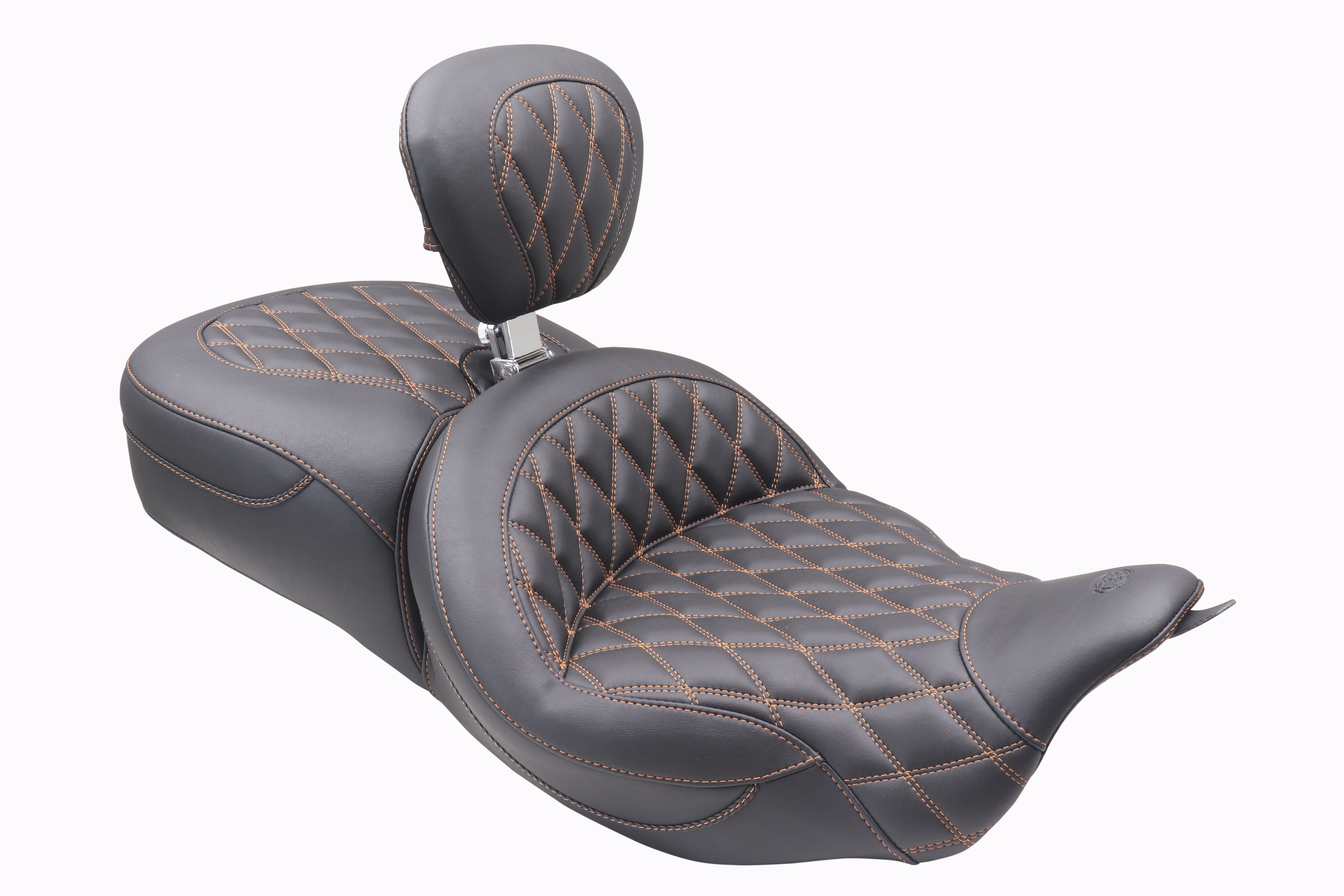 Double Diamond Super Touring Motorcycle Seat for Harley-Davidson FL Touring 2008–2023* 2024 Road King Special, Road Glide, Limited Ultra, Limited Tri Glide Ultra